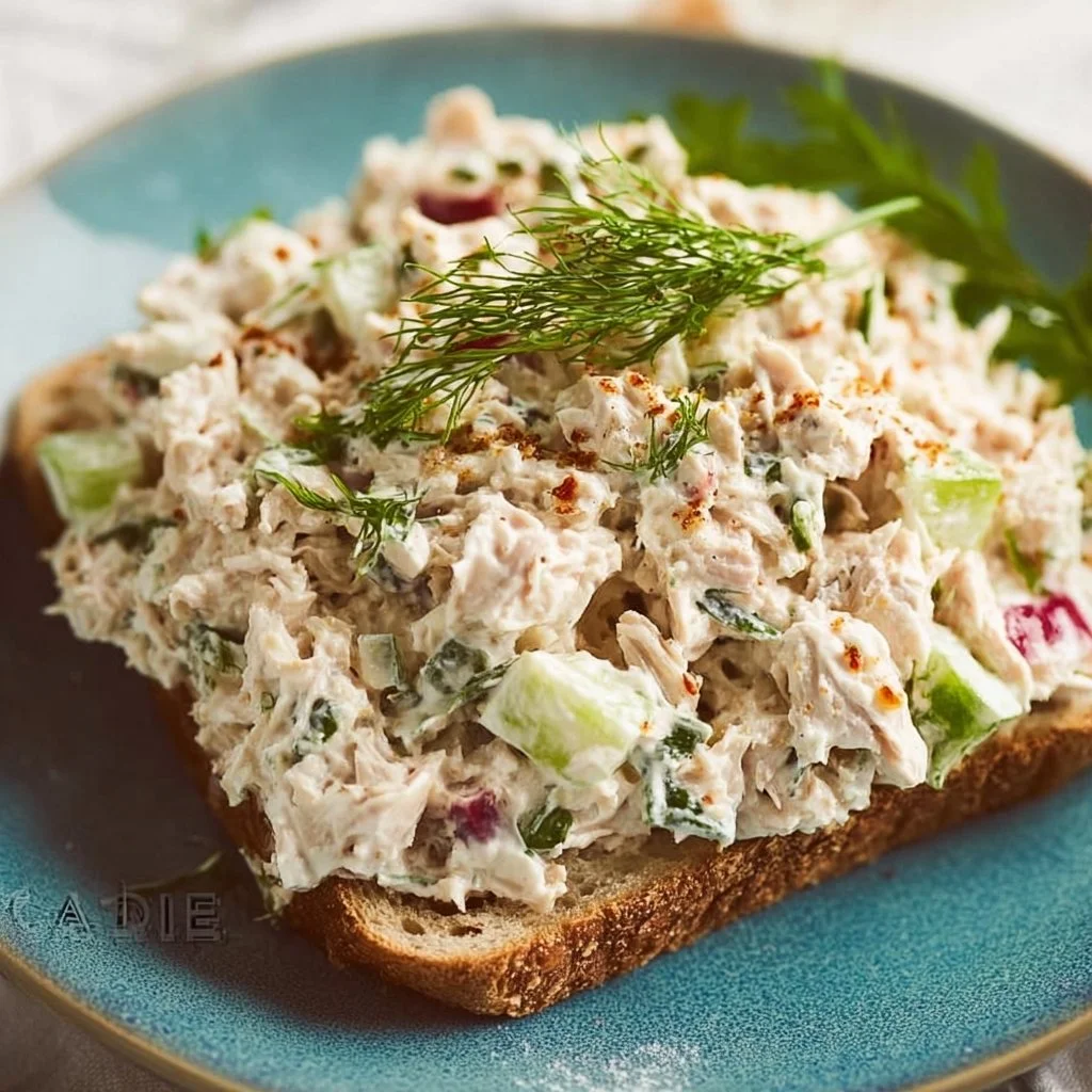 Cremiger Hüttenkäse Thunfisch Salat