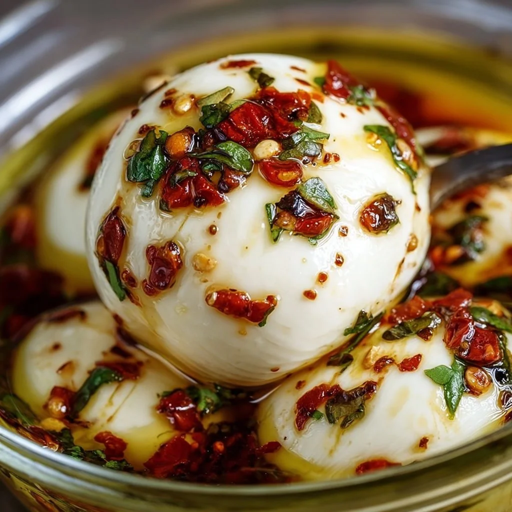 Eingelegter Mozzarella