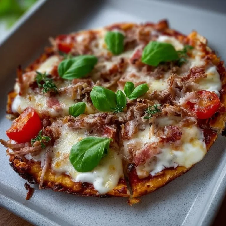 Gesunde Fitnesspizza mit Skyr als nahrhafte Mahlzeit
