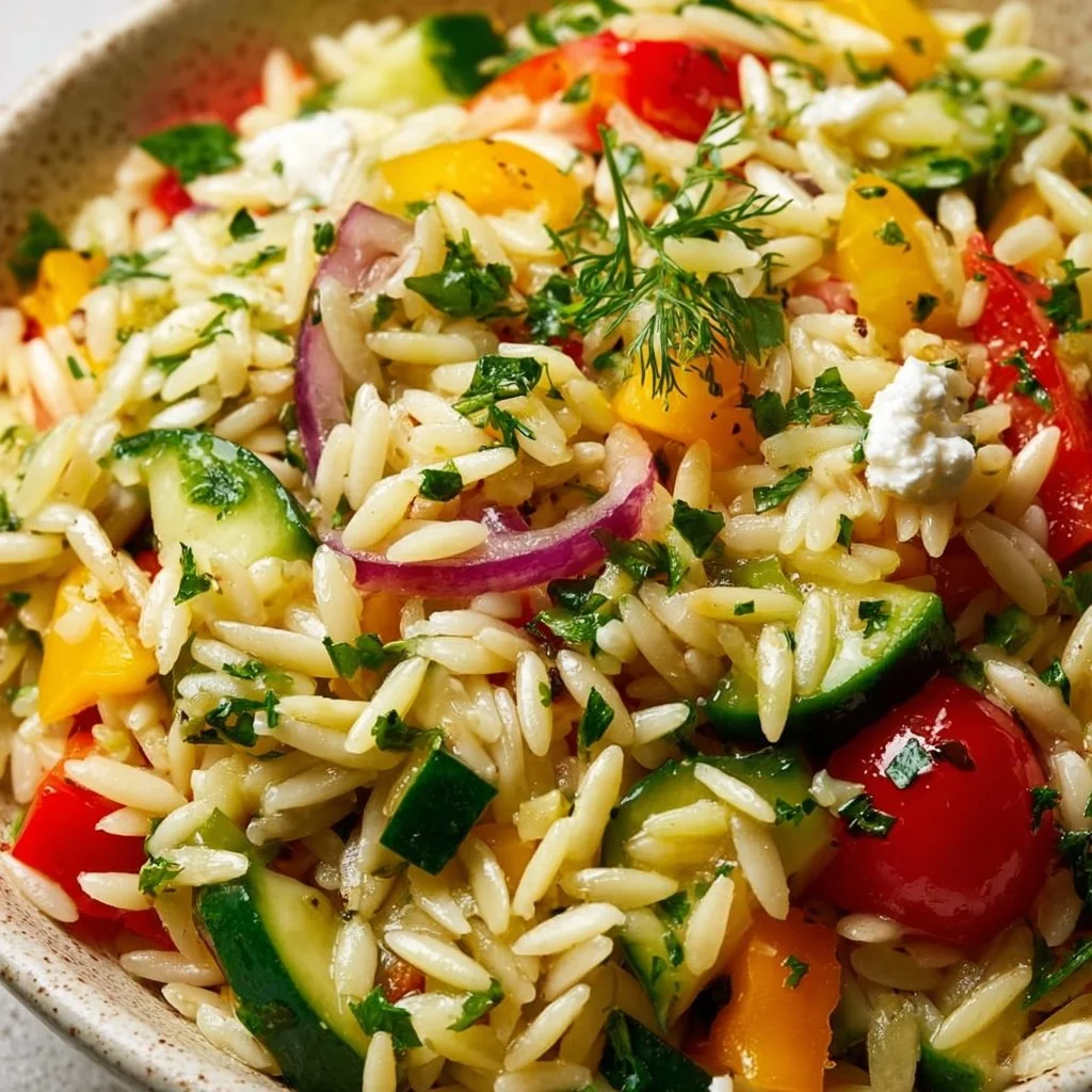 Frischer Orzo Salat