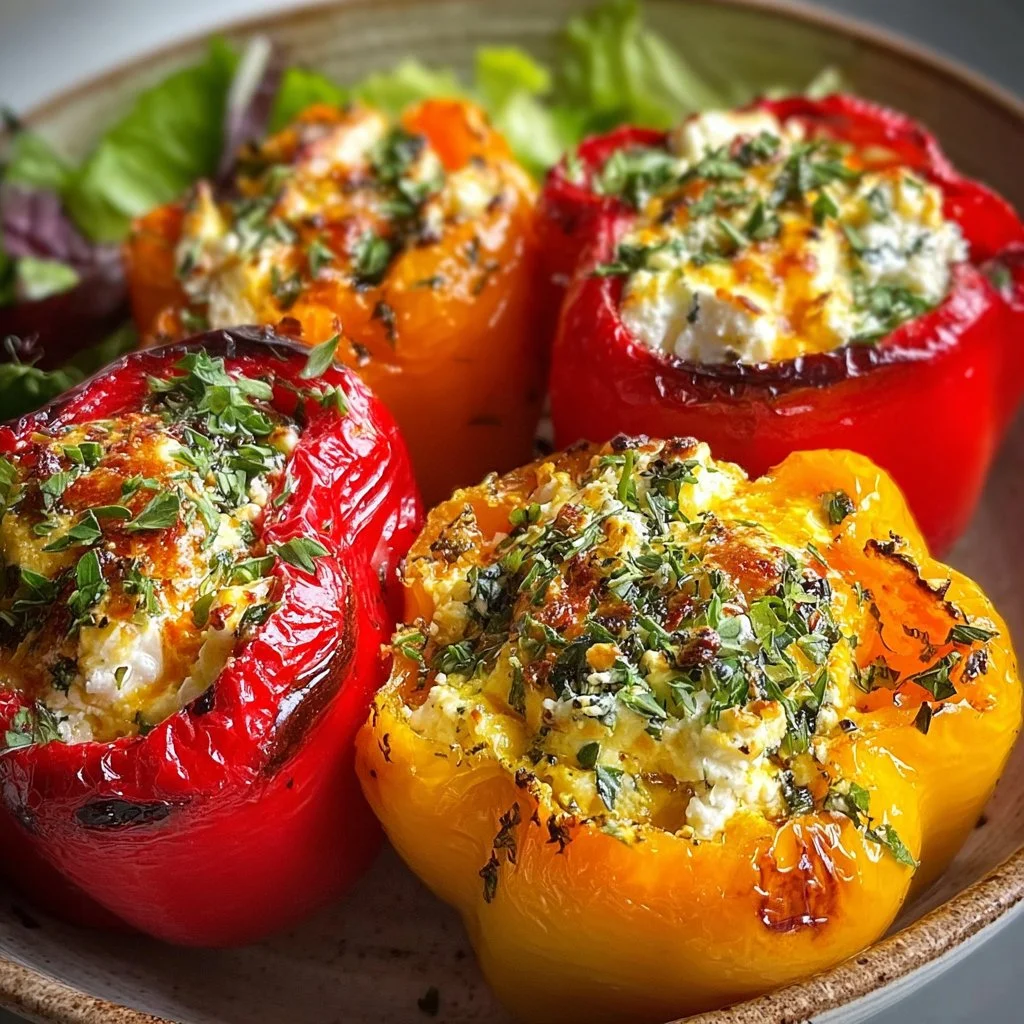 Gefüllte Feta-Paprika