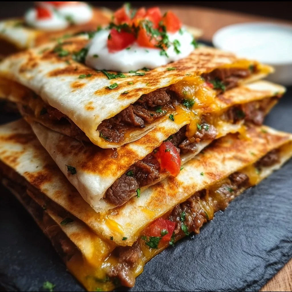 Proteinreiche Rinder-Quesadilla mit gesunden Zutaten