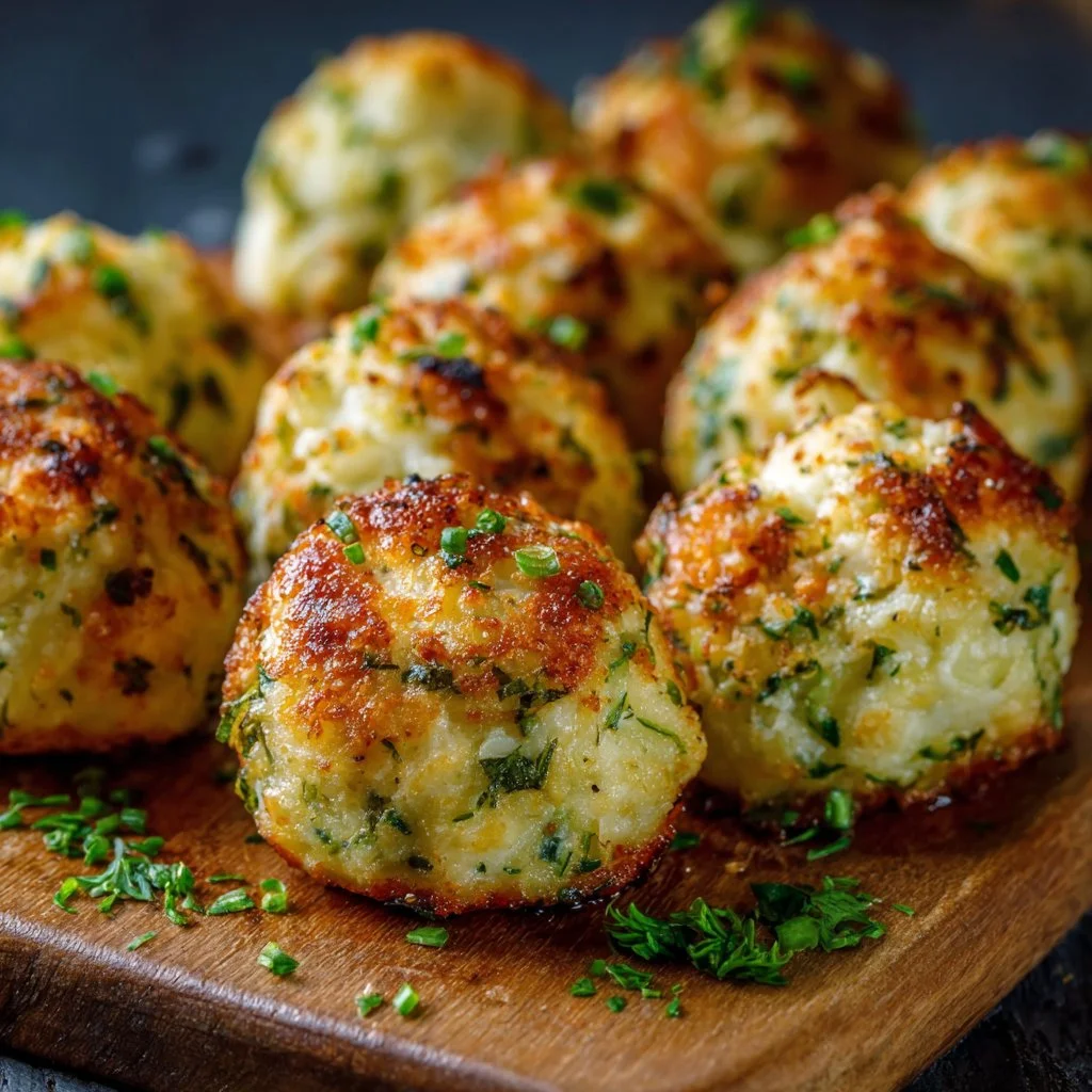 Käse-Lauch-Bällchen