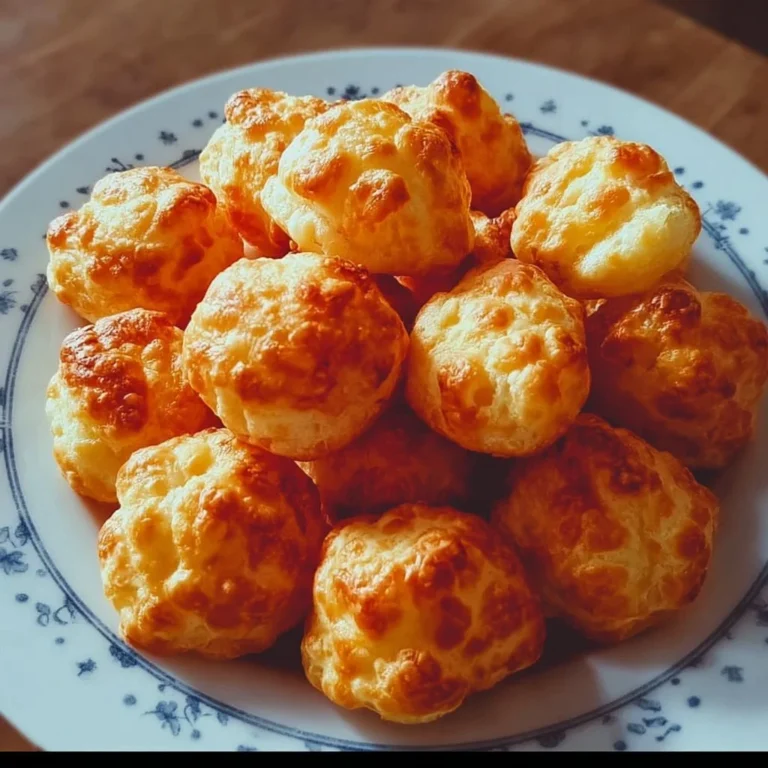 Leckere Käse Puff Snacks auf einem Teller, ideal für Partys und Snacks zwischendurch.