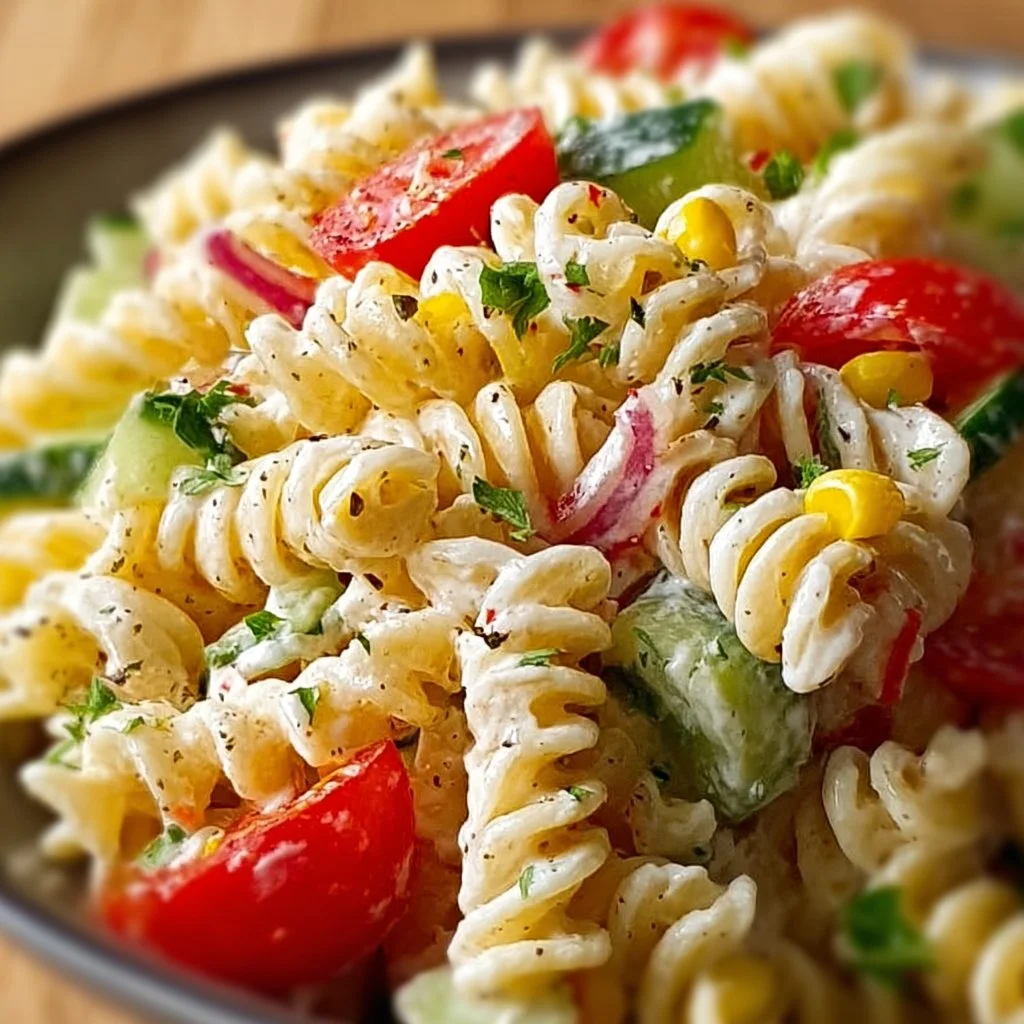 Kinder Nudelsalat mit Frischkäse