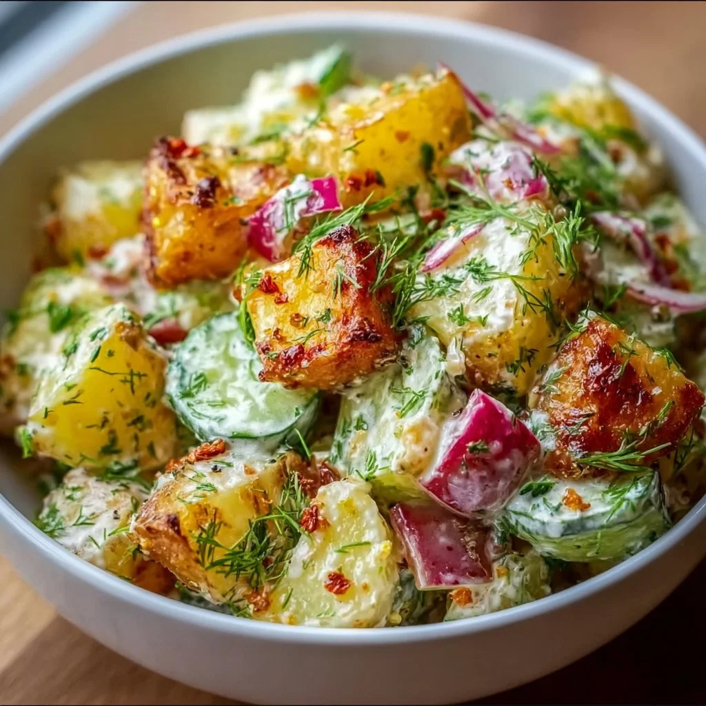 Knuspriger Kartoffelsalat