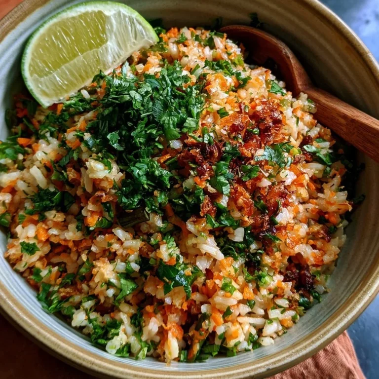 Knuspriger Reissalat mit frischen Zutaten in einer Schüssel