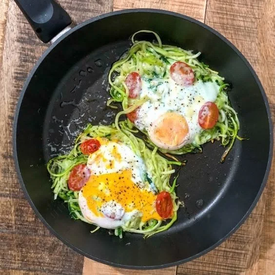 Leckere Low Carb Zucchini Nester für gesunde Ernährung