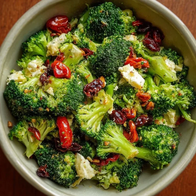 Mediterraner Brokkoli Salat mit frischen Zutaten