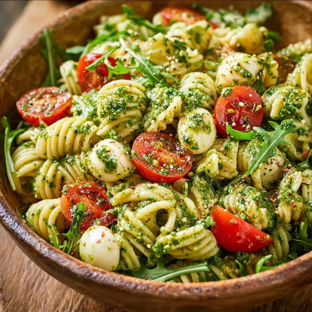 Nudelsalat mit Pesto