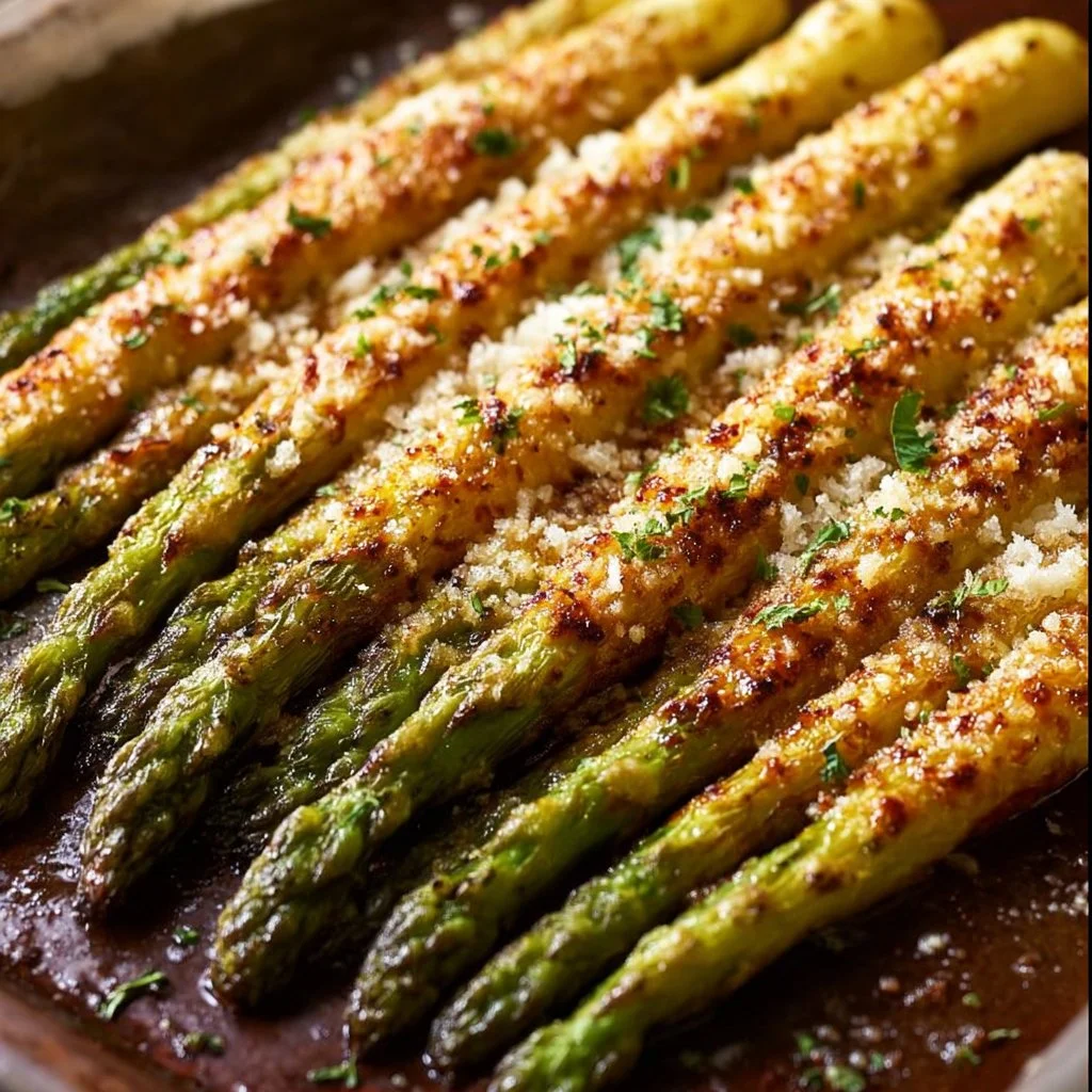 Ofenspargel mit Parmesan