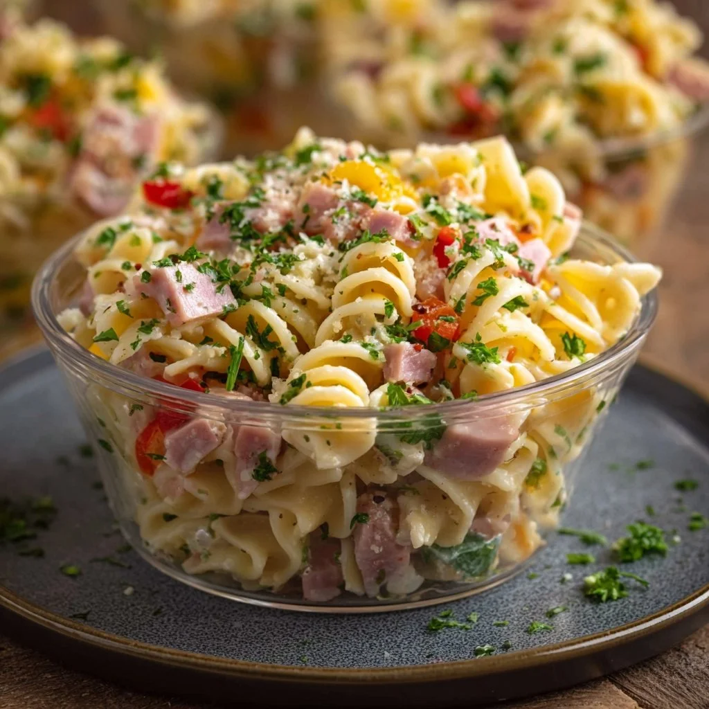 Pasta mit Schinken