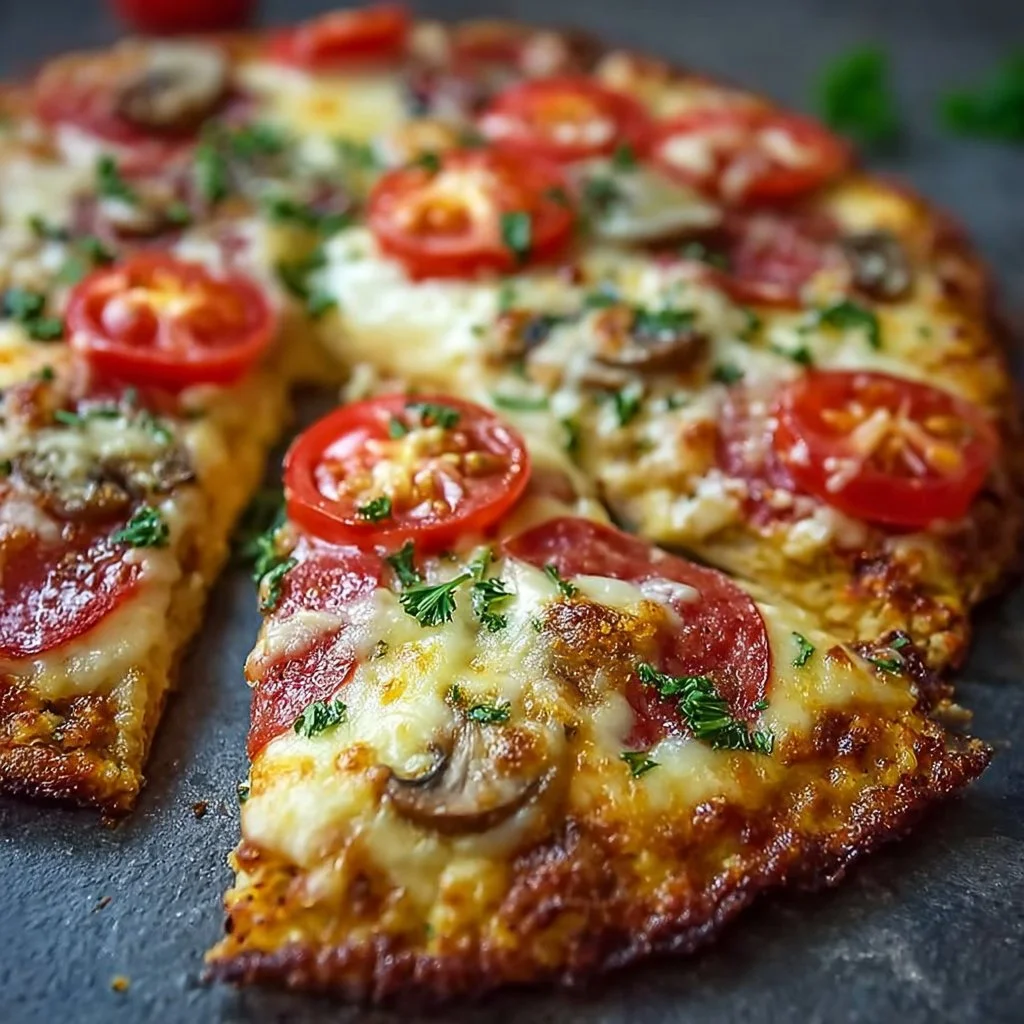 Schnelle Low Carb Schüttelpizza