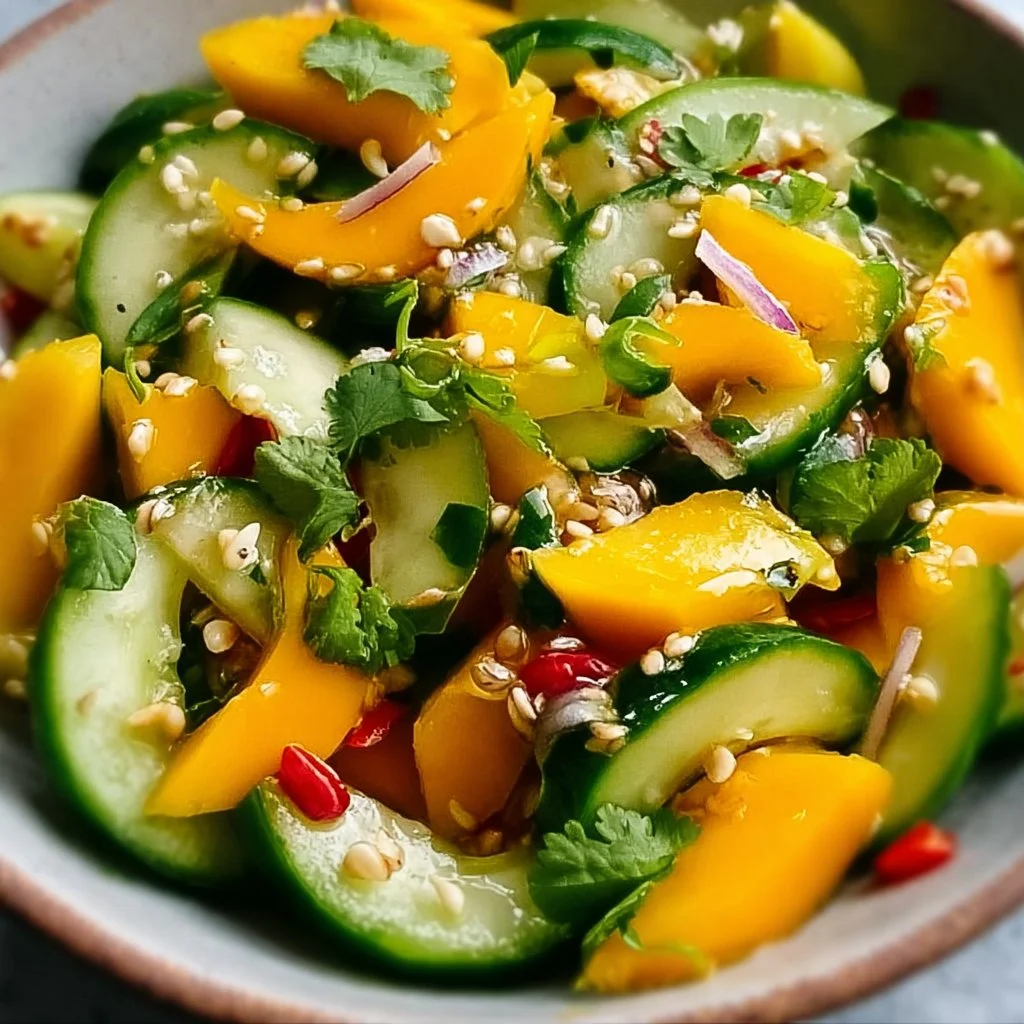 Thailändischer Mango-Gurkensalat