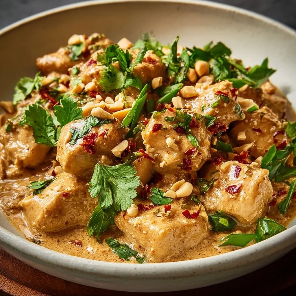 Thailändisches Erdnuss-Hühnchen