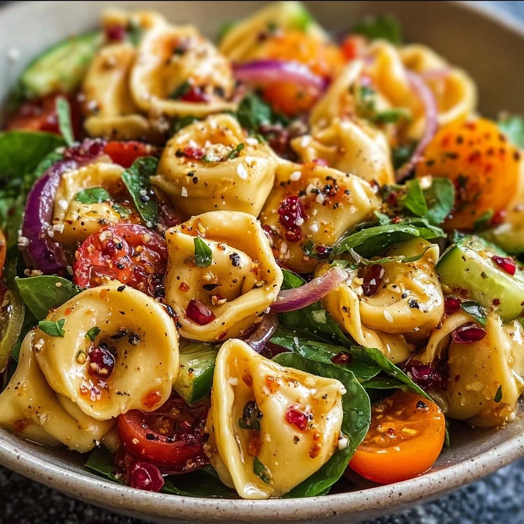 Würzigen Süß-Honig Tortellini-Nudelsalat