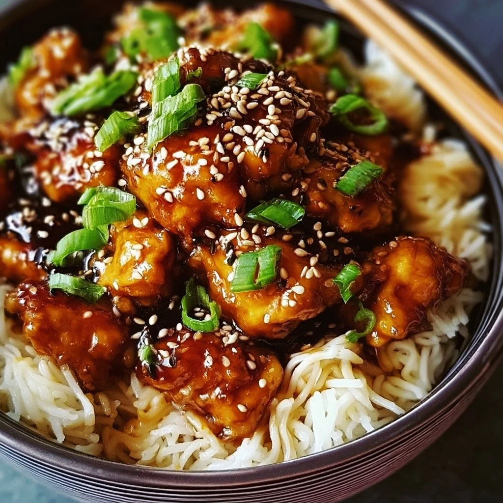 Asiatisches proteinreiches Sesam-Hähnchen