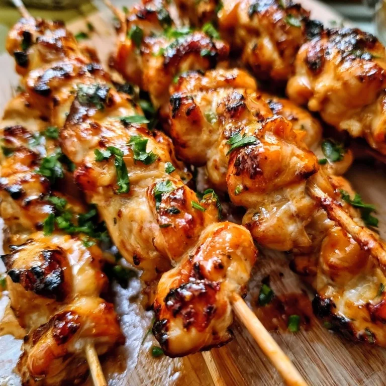 Bang Bang Hähnchenspieße mit würziger Sauce auf einem Grillteller