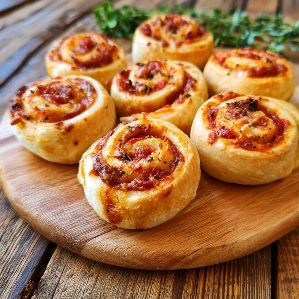 Einfache Pizzaschnecken aus dem Ofen