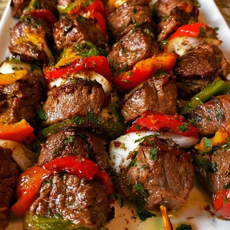 Einfache Rindfleisch-Kabobs auf dem Grill mit Gemüse und Gewürzen