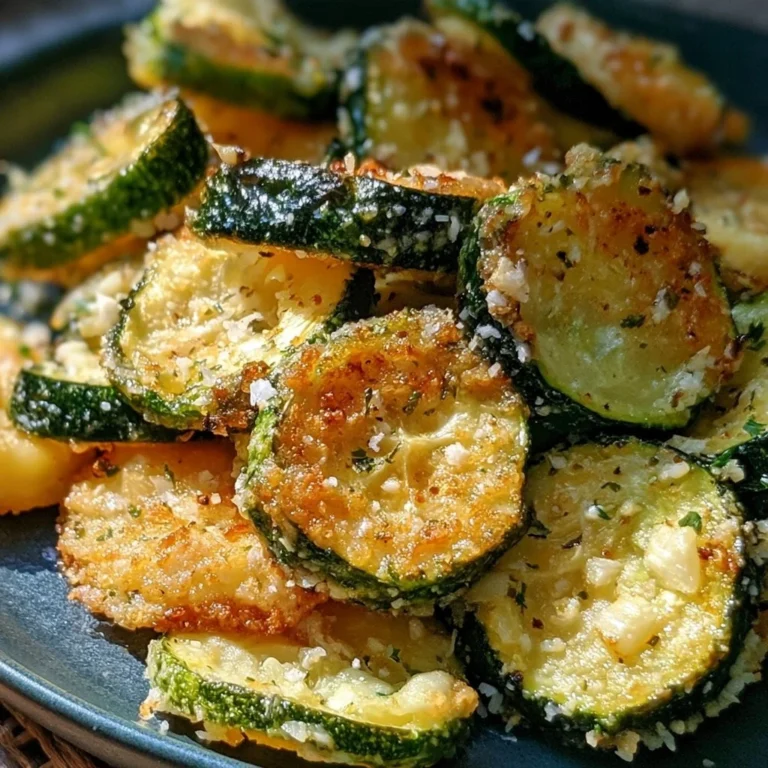 Gebratene Zucchini mit Knoblauch und Parmesan für 4 Personen