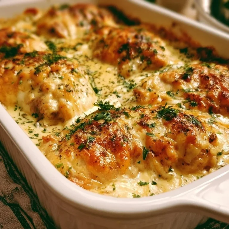 Hähnchen in cremiger Frischkäse-Soße aus dem Ofen serviert mit Beilagen