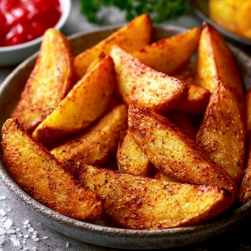Knusprige Kartoffelspalten aus dem Ofen