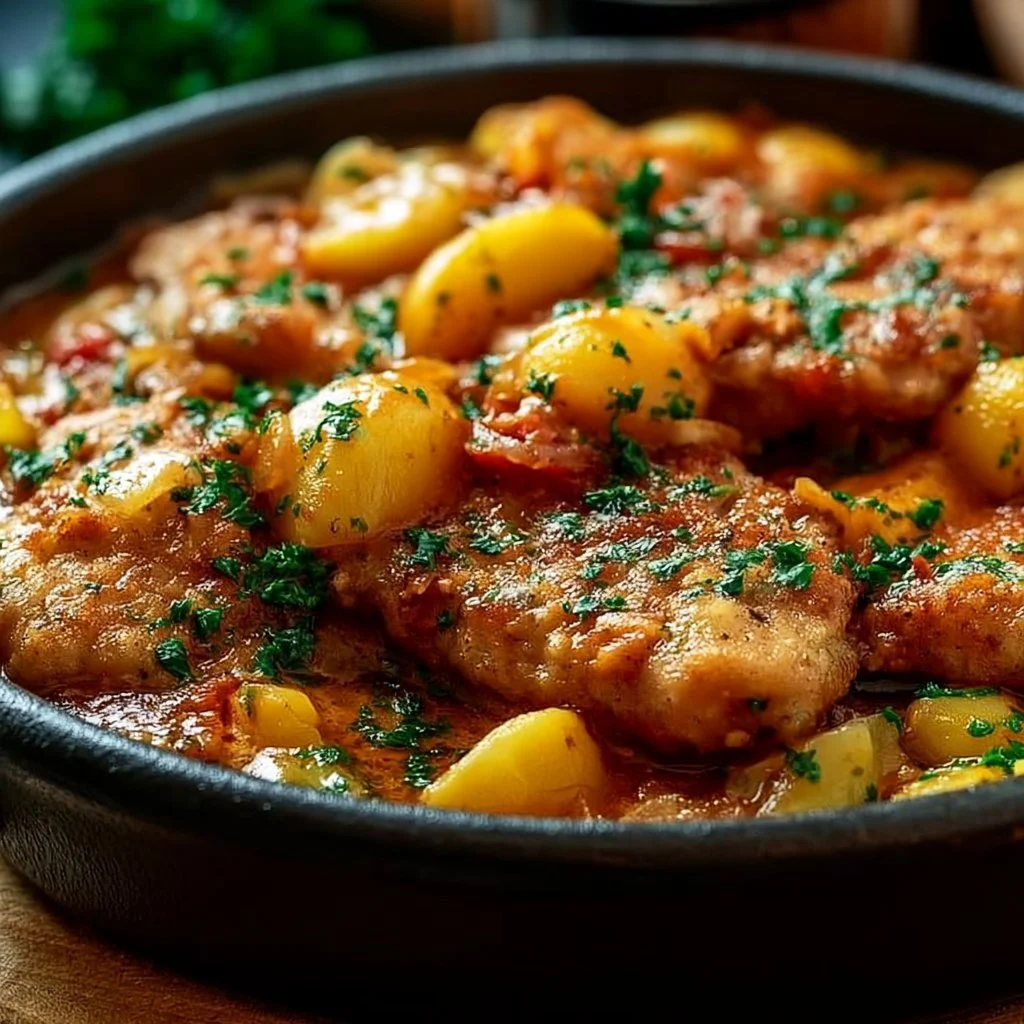 Köstlicher Schnitzeltopf