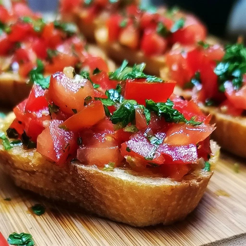 Leckere Bruschetta mit frischen Zutaten und italienischem Flair