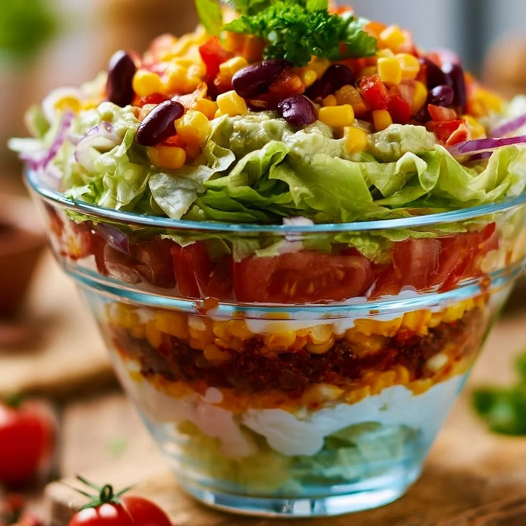 Mexikanischer Schichtsalat