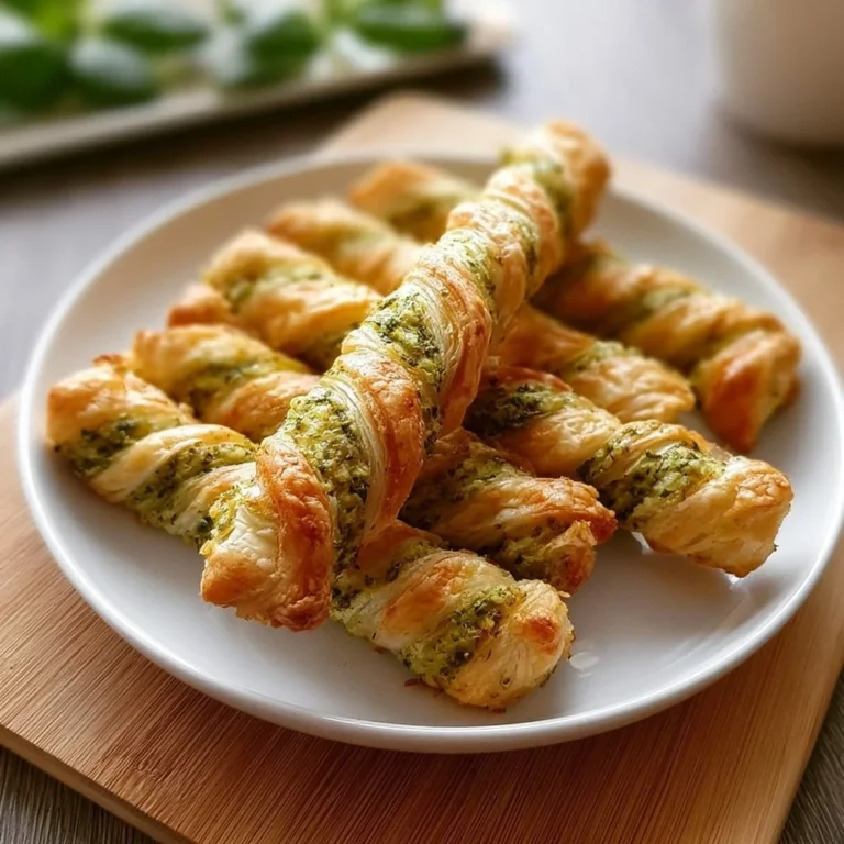Köstliche Pesto Twists aus Blätterteig als Fingerfood Snack