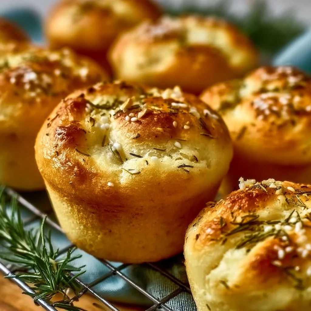 Rosmarin-Knoblauch-Focaccia-Muffins