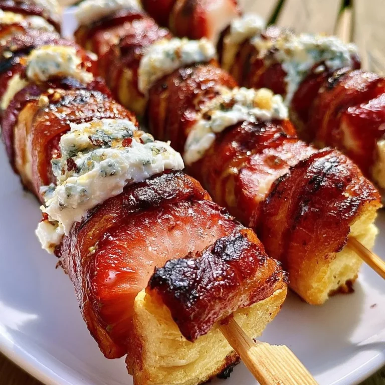 Grillierte Erdbeerkuchen-Spieße mit frischer Sahne