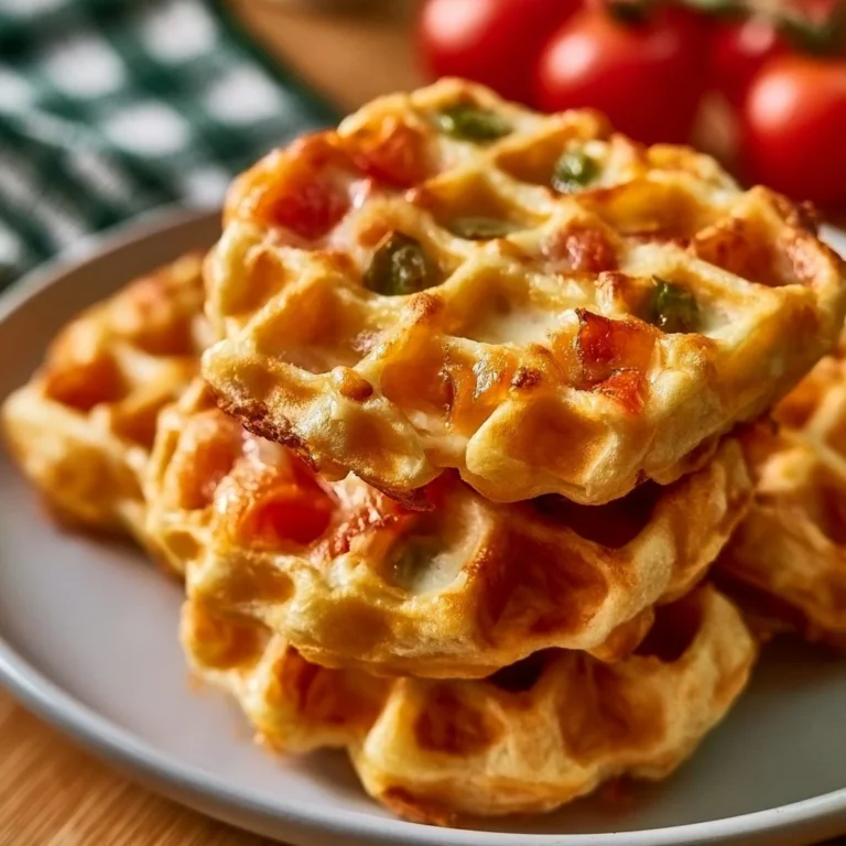 Pizza Waffeln für Babys und Kleinkinder, gesundes Rezept für kleine Feinschmecker