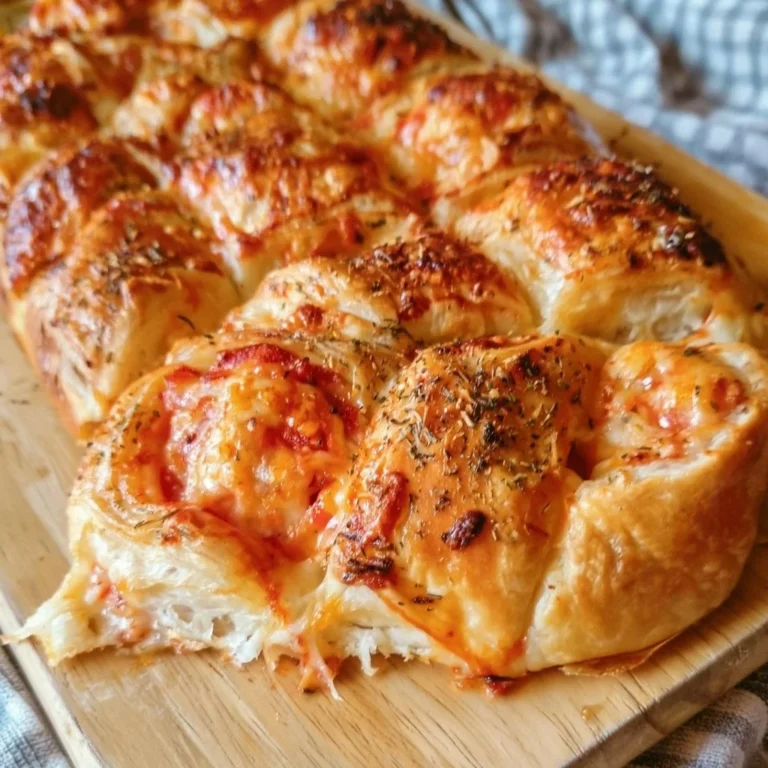 Schnelles Pizza Zupfbrot aus Blätterteig, lecker und einfach zuzubereiten